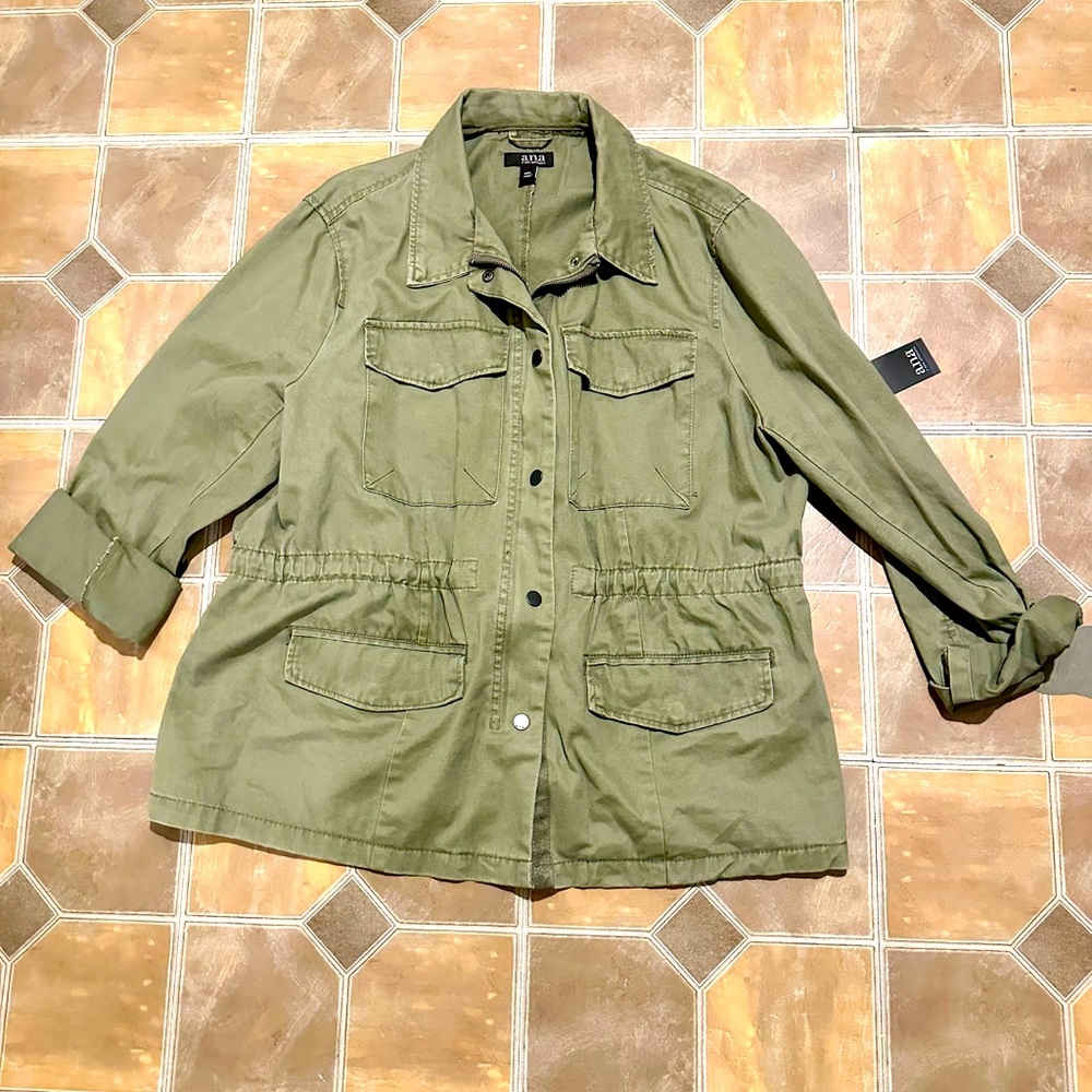 Ana Olive Coat - New - Size XXL